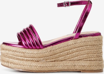 CAFè NOIR Sandalen in Pink: Vorderseite