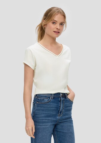 T-shirt s.Oliver en beige : devant