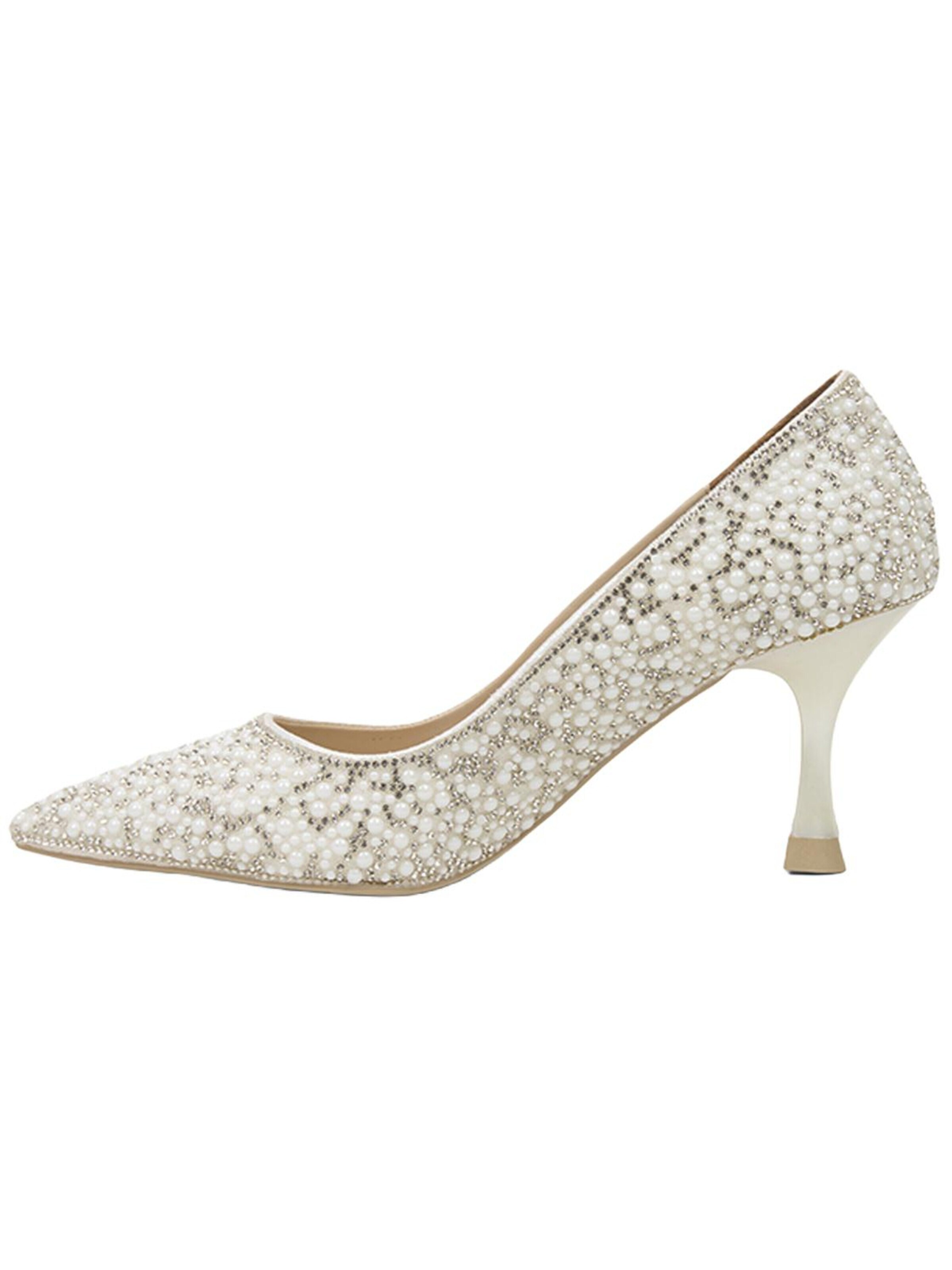 Desa - Zapatos con plataforma en blanco