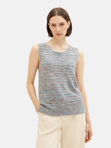 TOM TAILOR Knitted Top in Grey: front