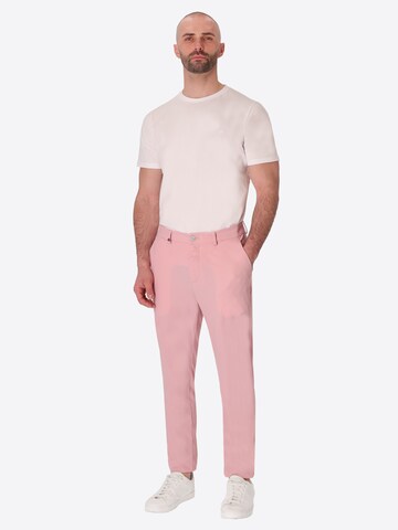 Coupe slim Pantalon chino 'T.Active' Distretto12 en rose : devant