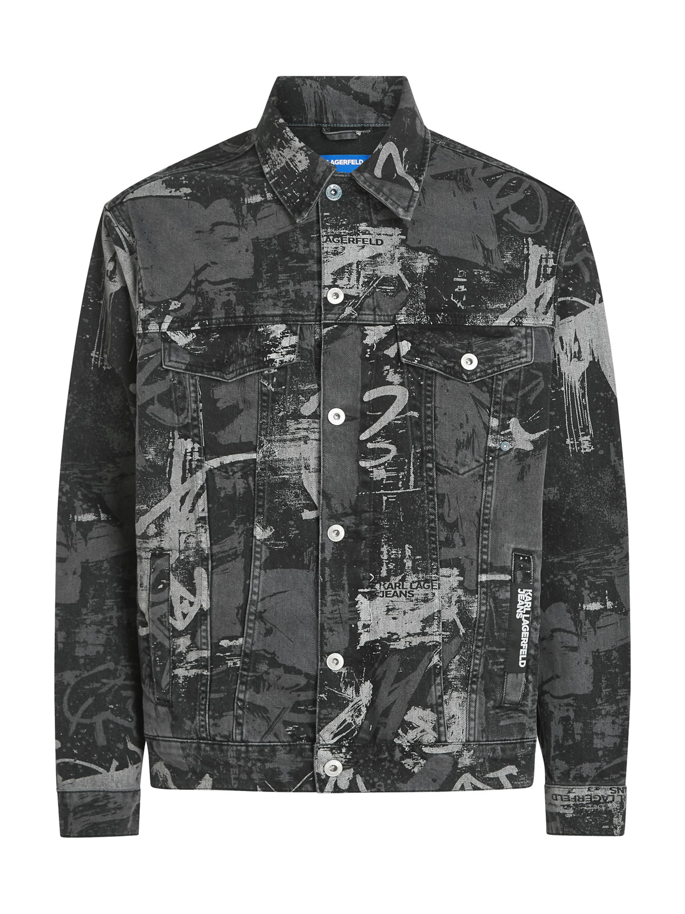 KARL LAGERFELD JEANS - Casaco meia-estação em cinzento: frente