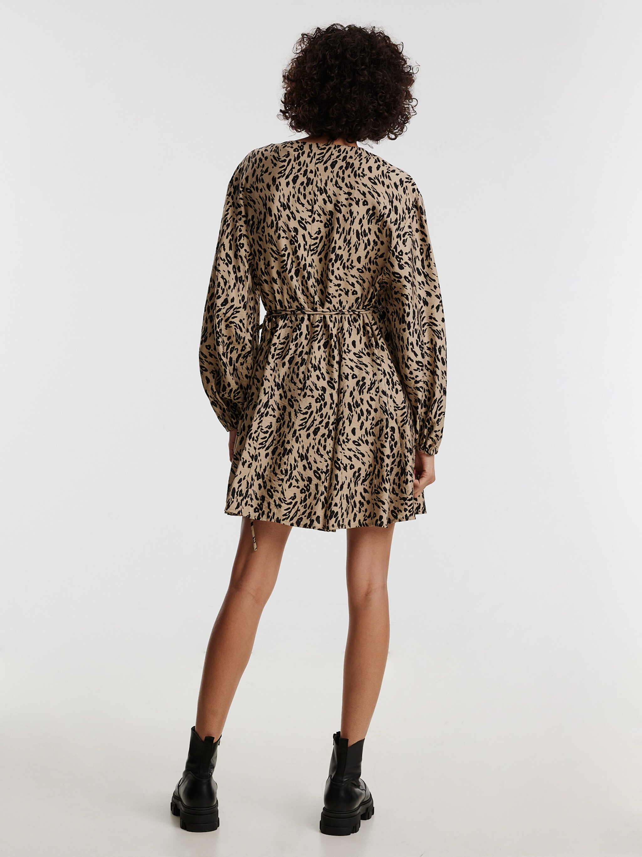 EDITED Producten Jurk 'Jeanette' Bruin