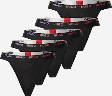 String HUGO Red en noir : devant