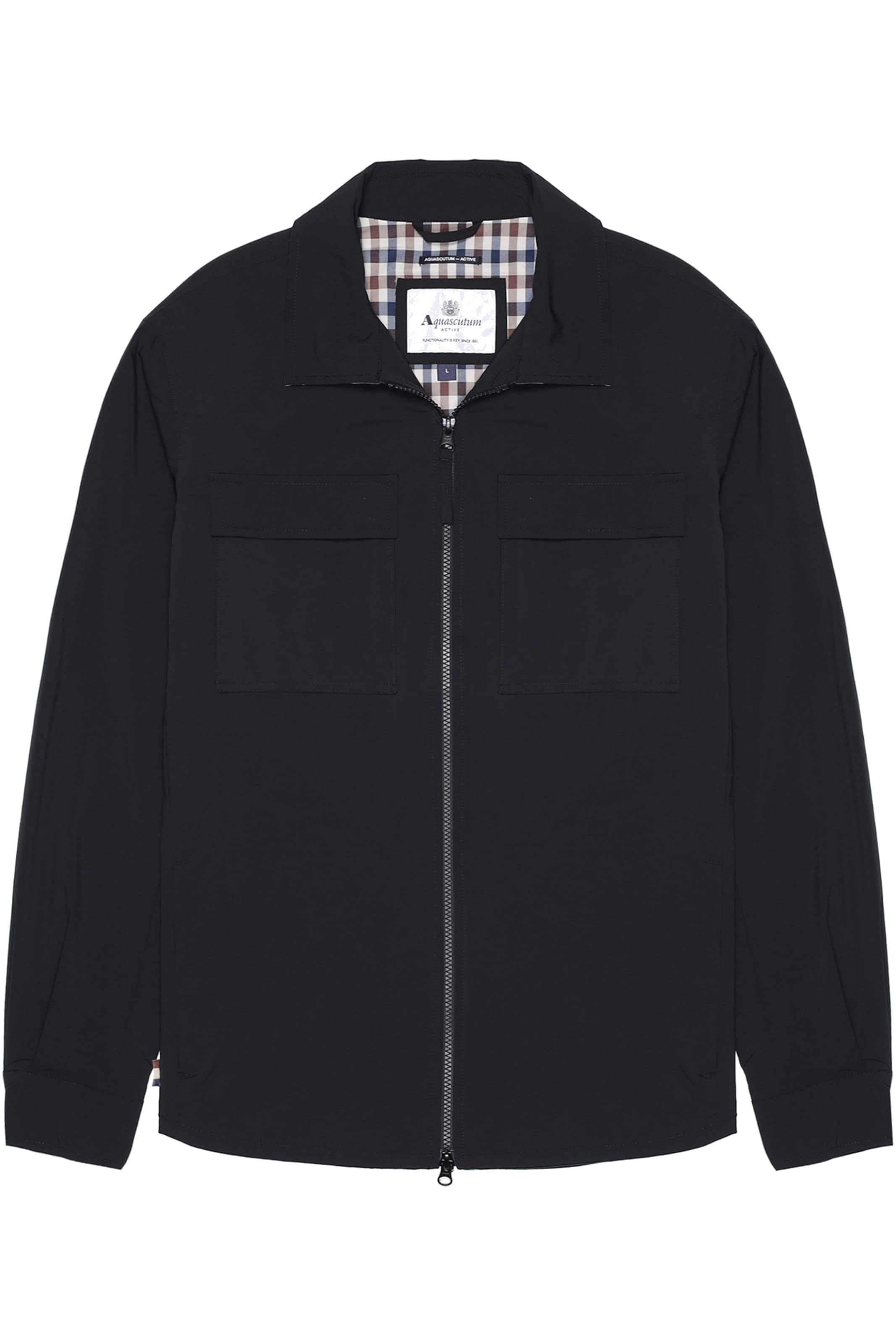 Aquascutum Active Übergangsjacke in Schwarz: Vorderseite