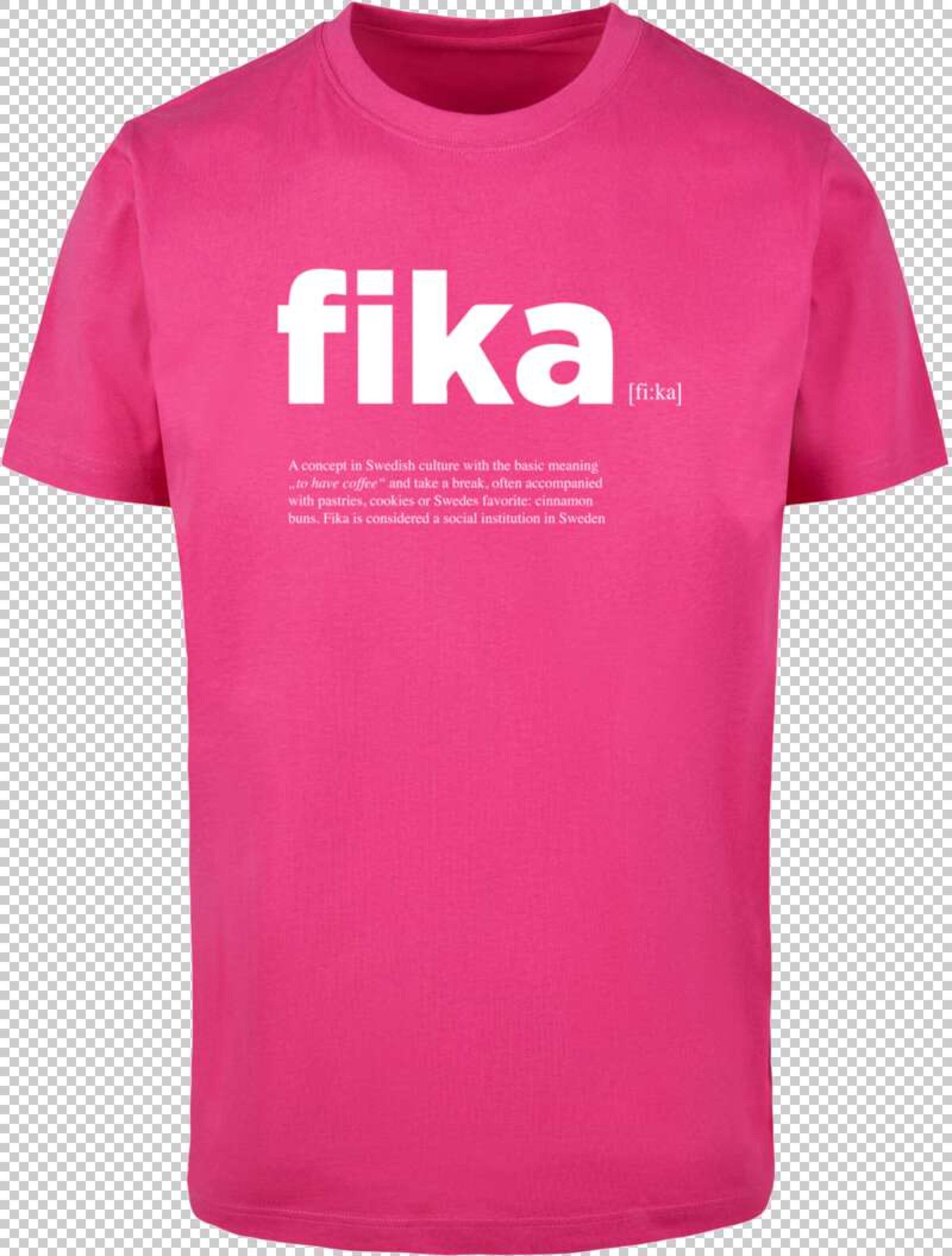 Mister Tee Tričko 'Fika' – fialová: přední strana