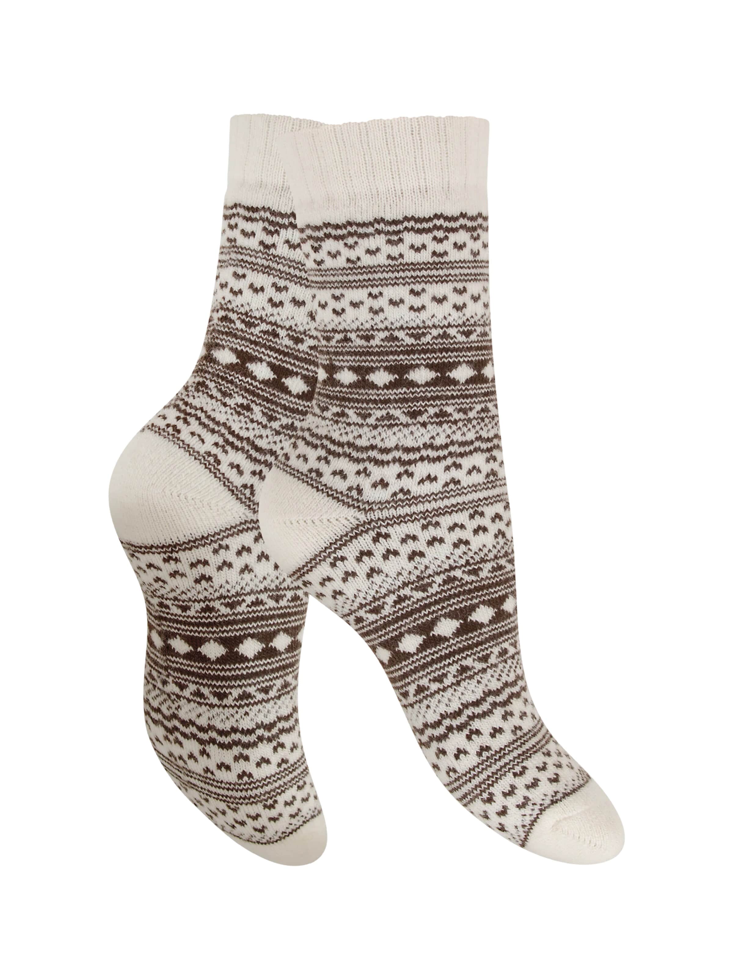 celodoro Socken 'Wollsocken'‌‌‌‌‌ in Beige: Vorderseite
