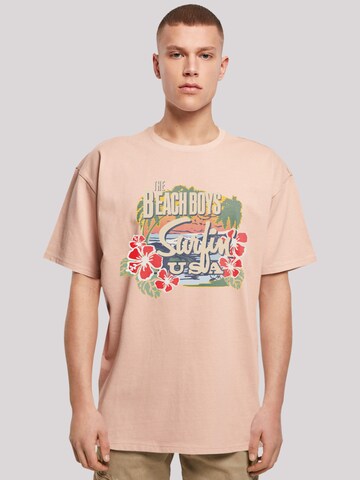 T-Shirt 'The Beach Boys ' F4NT4STIC en beige : devant