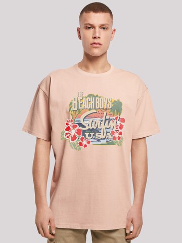 F4NT4STIC T-Shirt 'The Beach Boys ' in Beige: predná strana