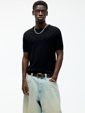 Pull-over Pull&Bear en noir : devant