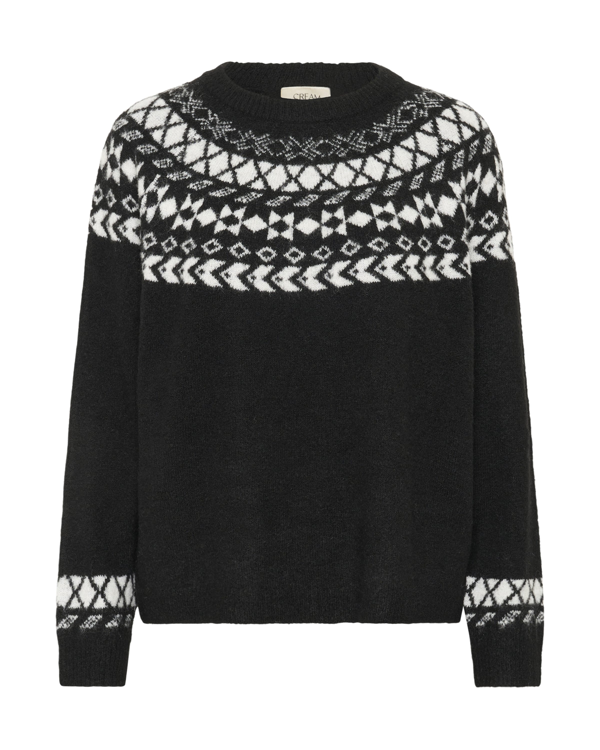 juoda Cream Megztinis 'Cherrie': priekis