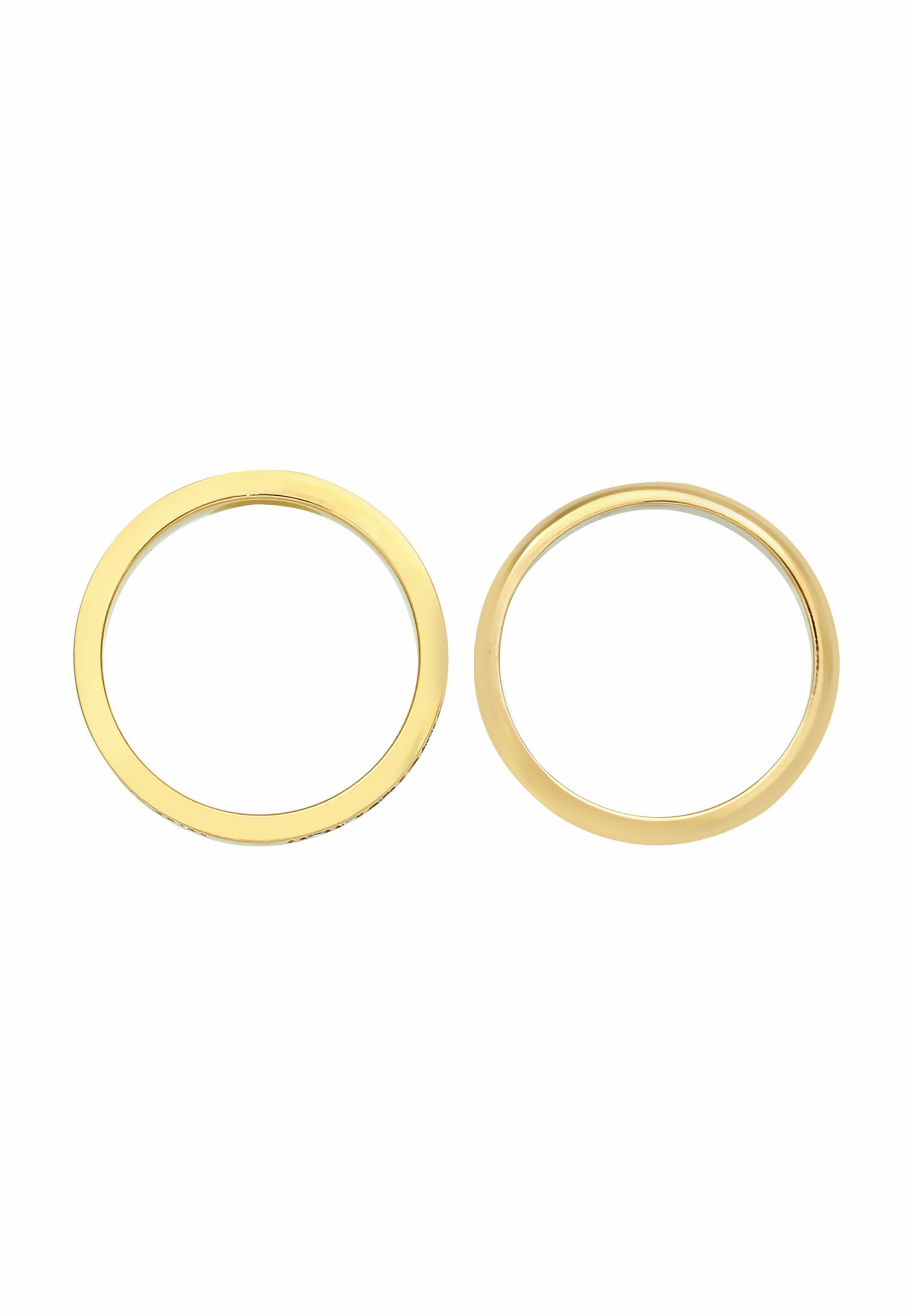 ELLI - Conjuntos de bijuteria 'Kristall' em ouro