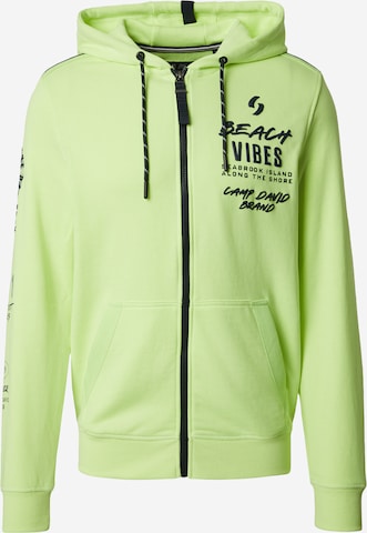 CAMP DAVID Collegetakki värissä vihreä: etupuoli