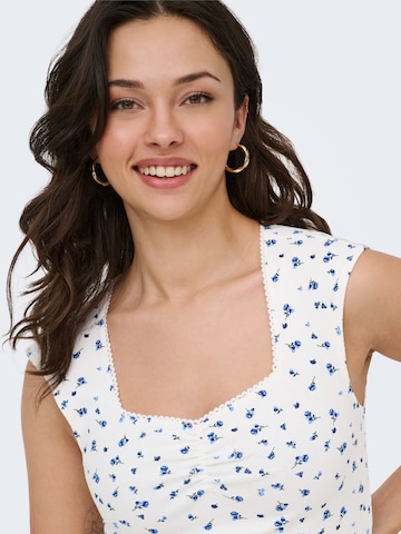 Top 'ONLFENJA' di ONLY in bianco