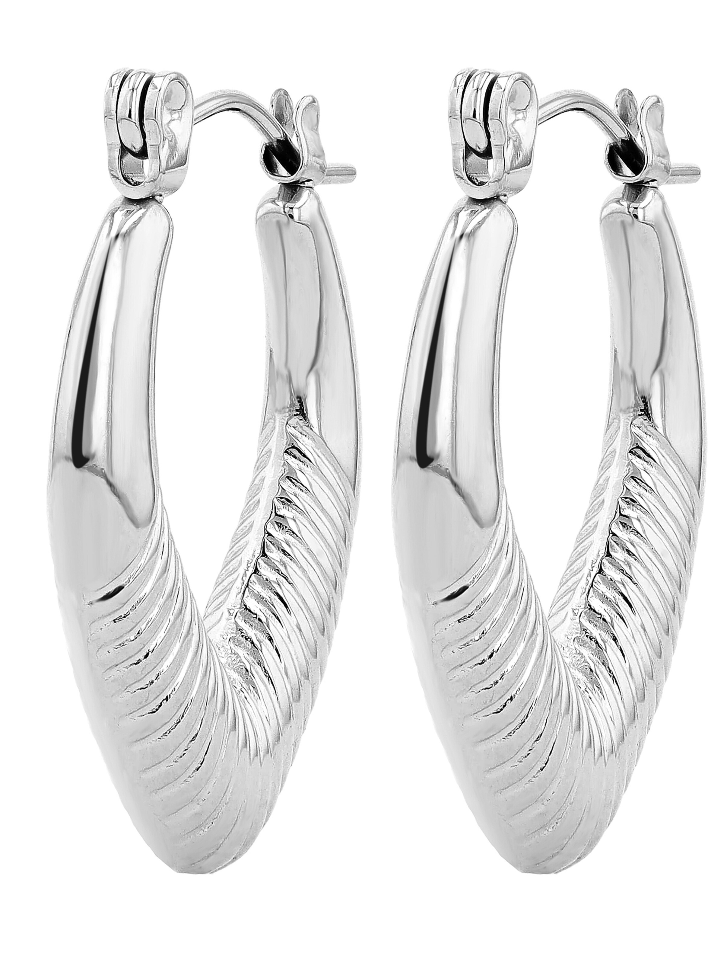 Akzent Earrings 'wasserfest' in Silver
