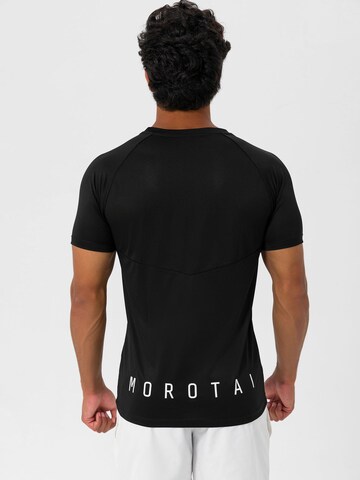 MOROTAI Funkcionalna majica | črna barva