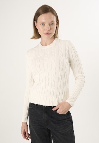 Pull-over Felix Hardy en blanc : devant