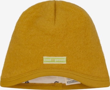 loud + proud Mütze in Gelb: Vorderseite