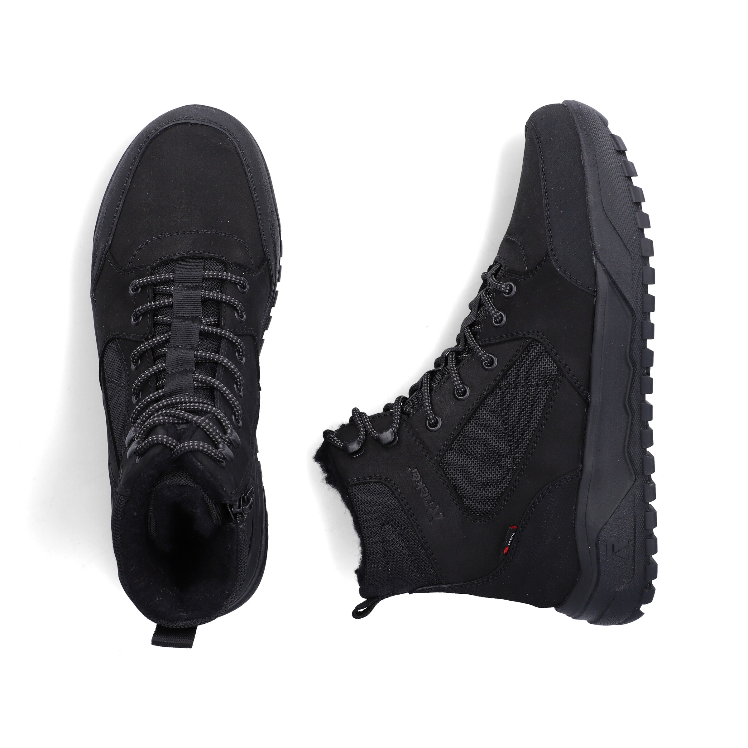 Bottines à lacets Rieker en noir