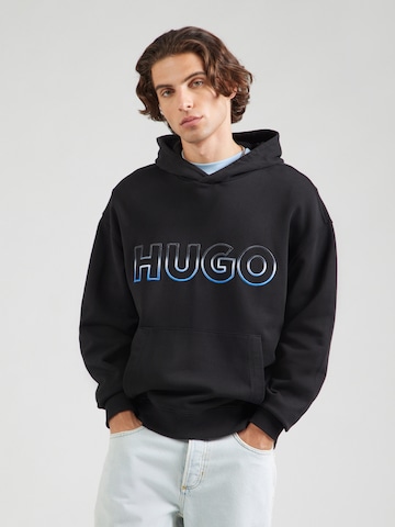 Bluză de molton 'Nogudi' de la HUGO pe negru: față