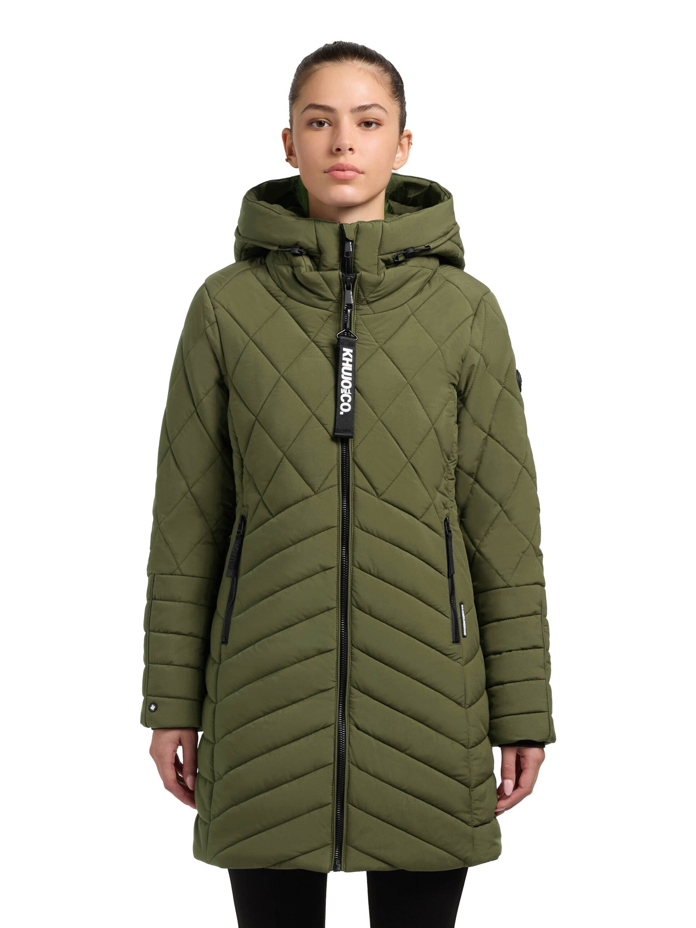 khujo Зимнее пальто 'Ivana' в Зеленый: спереди