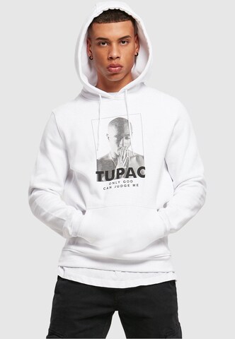 Coupe regular Sweat-shirt '2Pac Prayer' Mister Tee en blanc