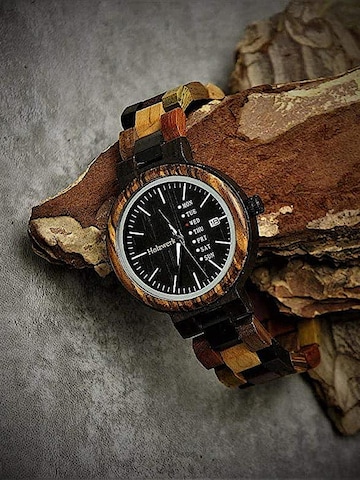 Holzwerk - Reloj analógico 'TEUTONIA' en negro