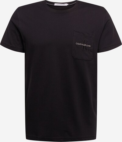 Tricou Calvin Klein Jeans pe negru, Vizualizare produs