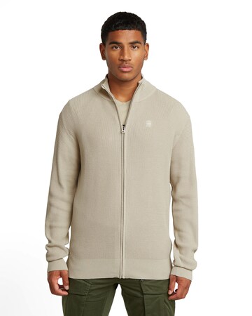 G-STAR Strickjacke in Beige: Vorderseite