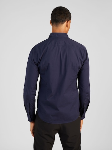 HUGO Slim fit Overhemd 'Ermo' in Blauw