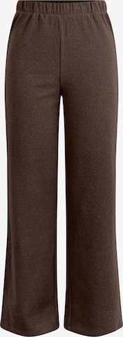 PIECES Wide leg Broek in Bruin: voorkant