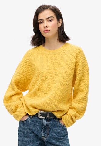 Pull-over Superdry en jaune : devant