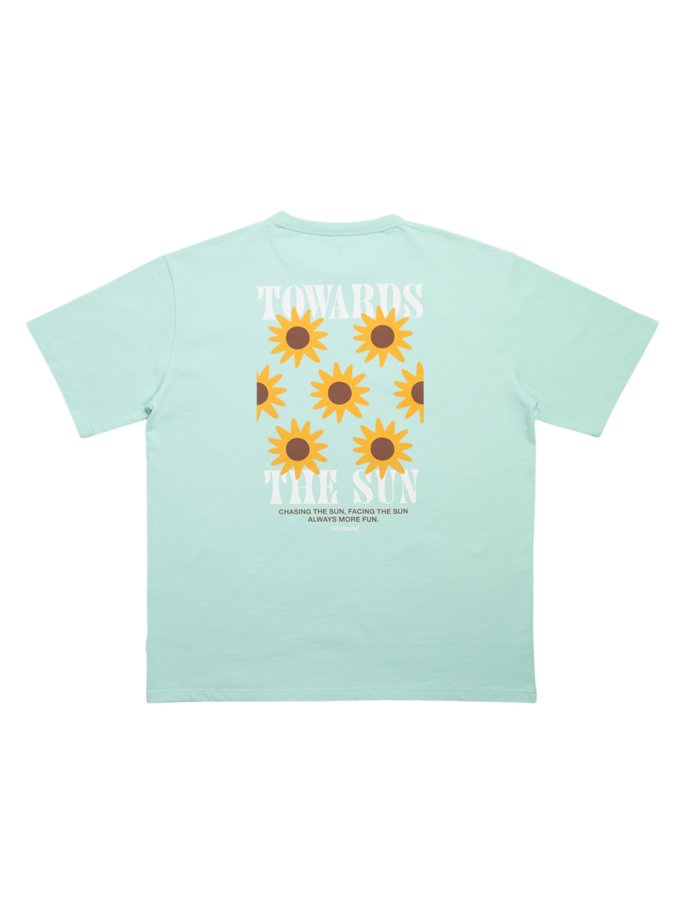 DillySocks T-Shirt 'Towards The Sun' in Grün