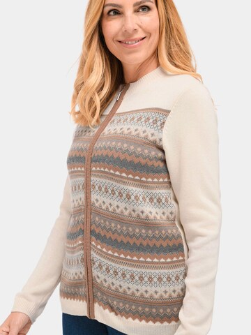 Goldner Gebreid vest in Beige