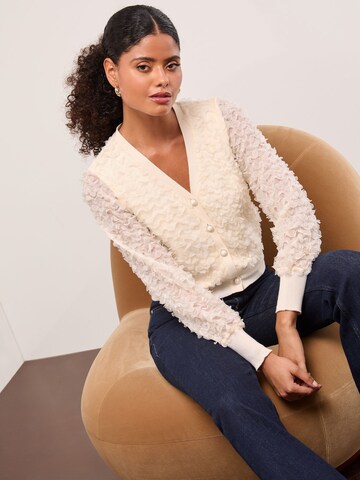 Lipsy - Casaco de malha em branco