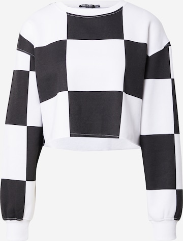 Nasty Gal Sweatshirt in Zwart: voorkant