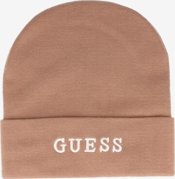Berretto di GUESS in marrone: frontale