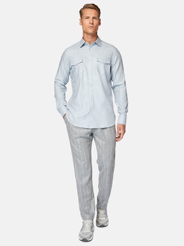 Boggi Milano Regular Fit Hemd in Blau