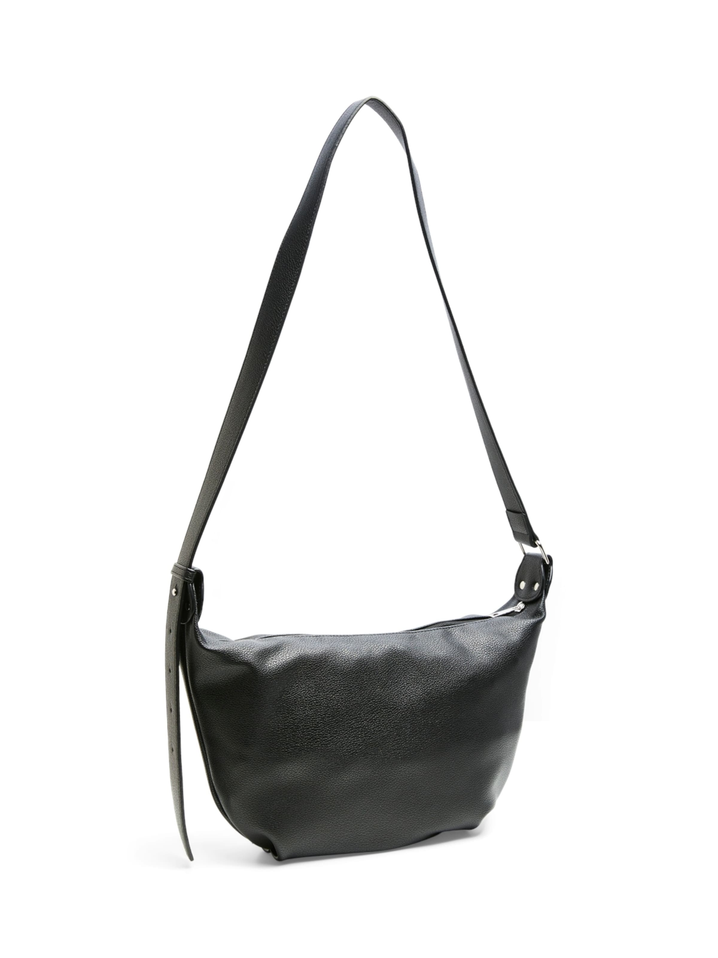 PIECES Shoulder Bag 'PCANIA' in Black: front