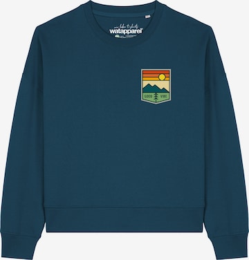 Sweat-shirt 'Good Vibe ' Watapparel en vert : devant