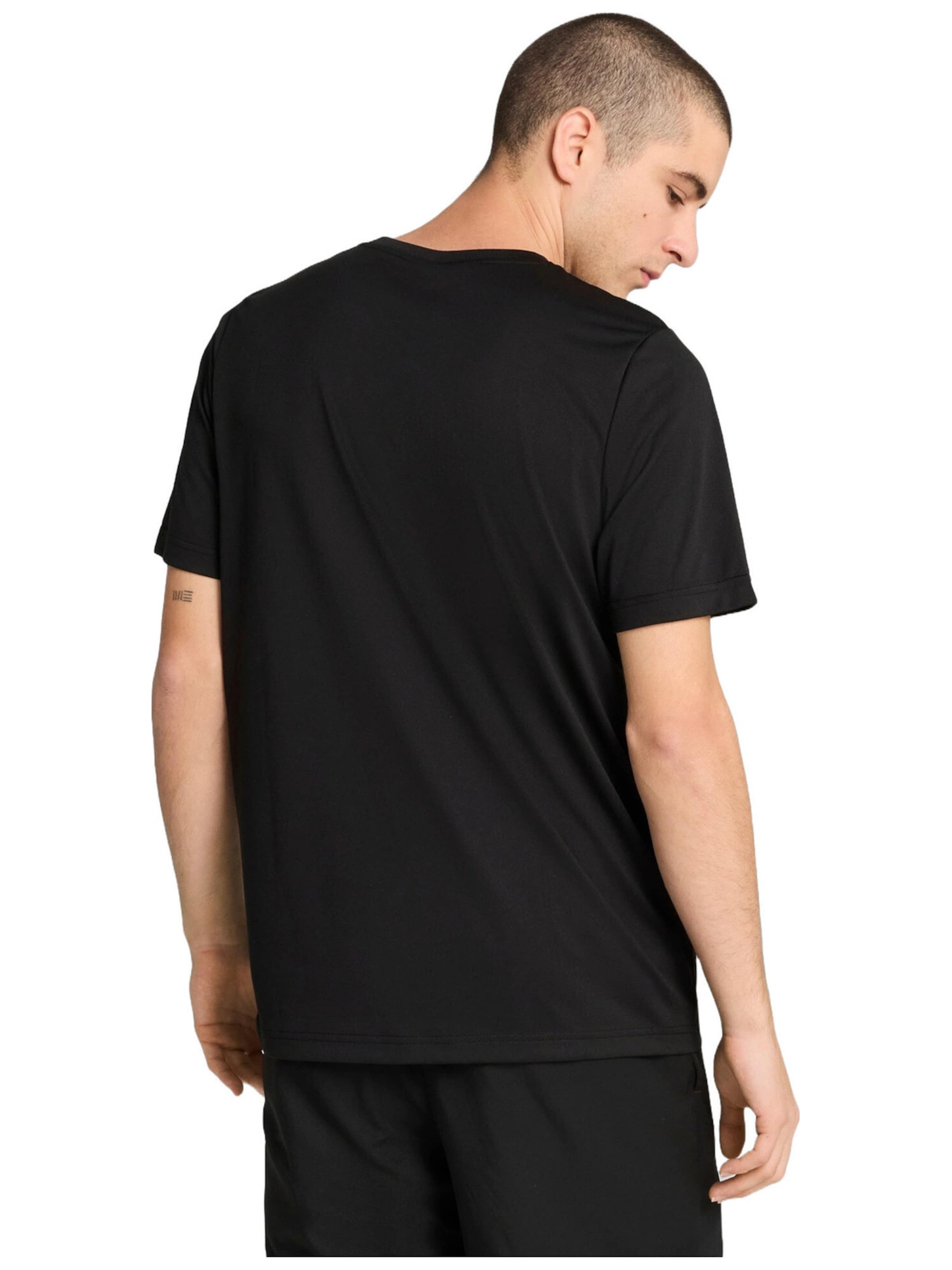 PUMA Shirt 'Puma Ess Small Logo Poly Tee'‌‌‌‌‌‌‌‌‌‌ in Schwarz
