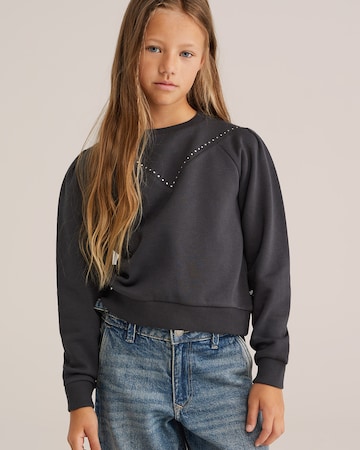 WE Fashion Sweatshirt in Schwarz: Vorderseite