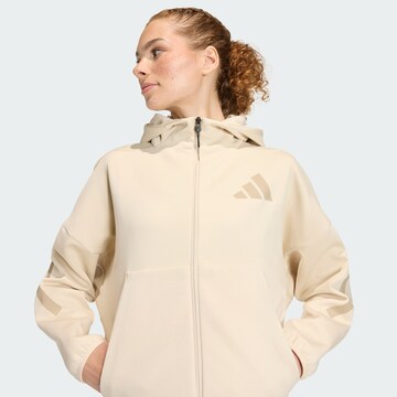 ADIDAS SPORTSWEAR Sportsweatjacke 'Z.N.E.' in Beige