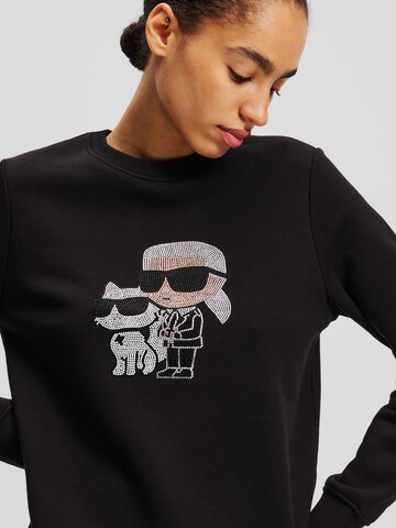 Karl Lagerfeld Mikina 'Ikon Karl & Choupette' – černá
