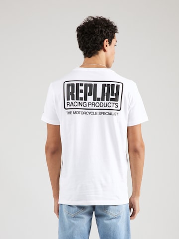 T-Shirt REPLAY en blanc