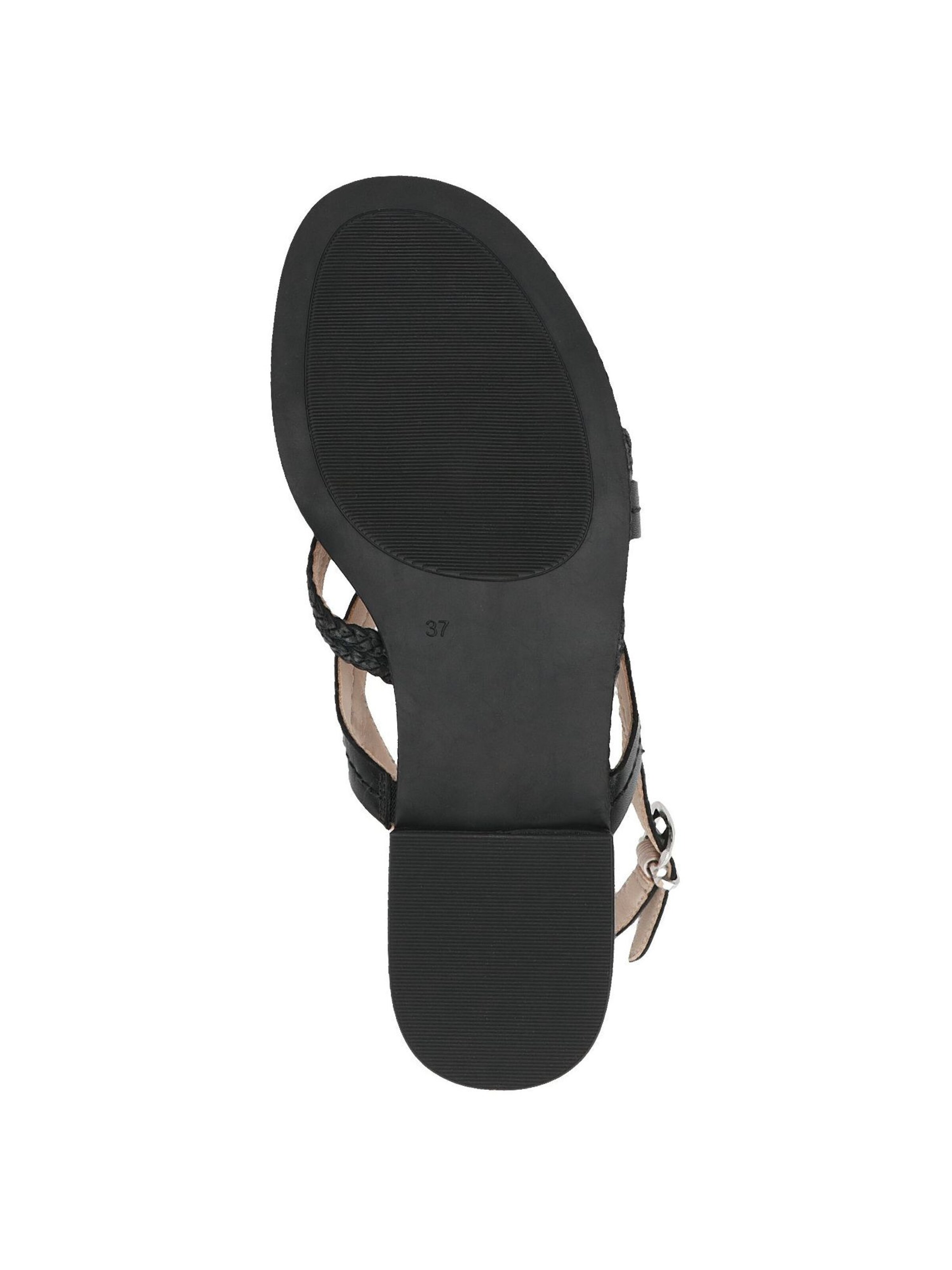 CAPRICE Strap sandal in Black