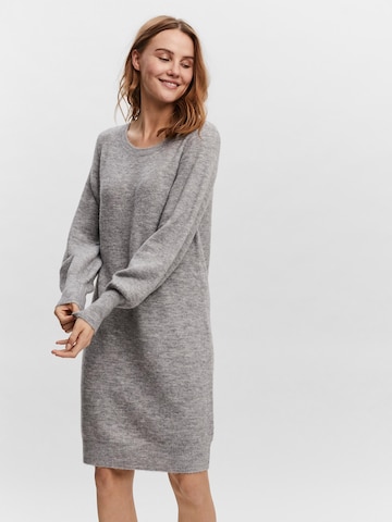 VERO MODA Knitted dress 'Simone' in Grey: front