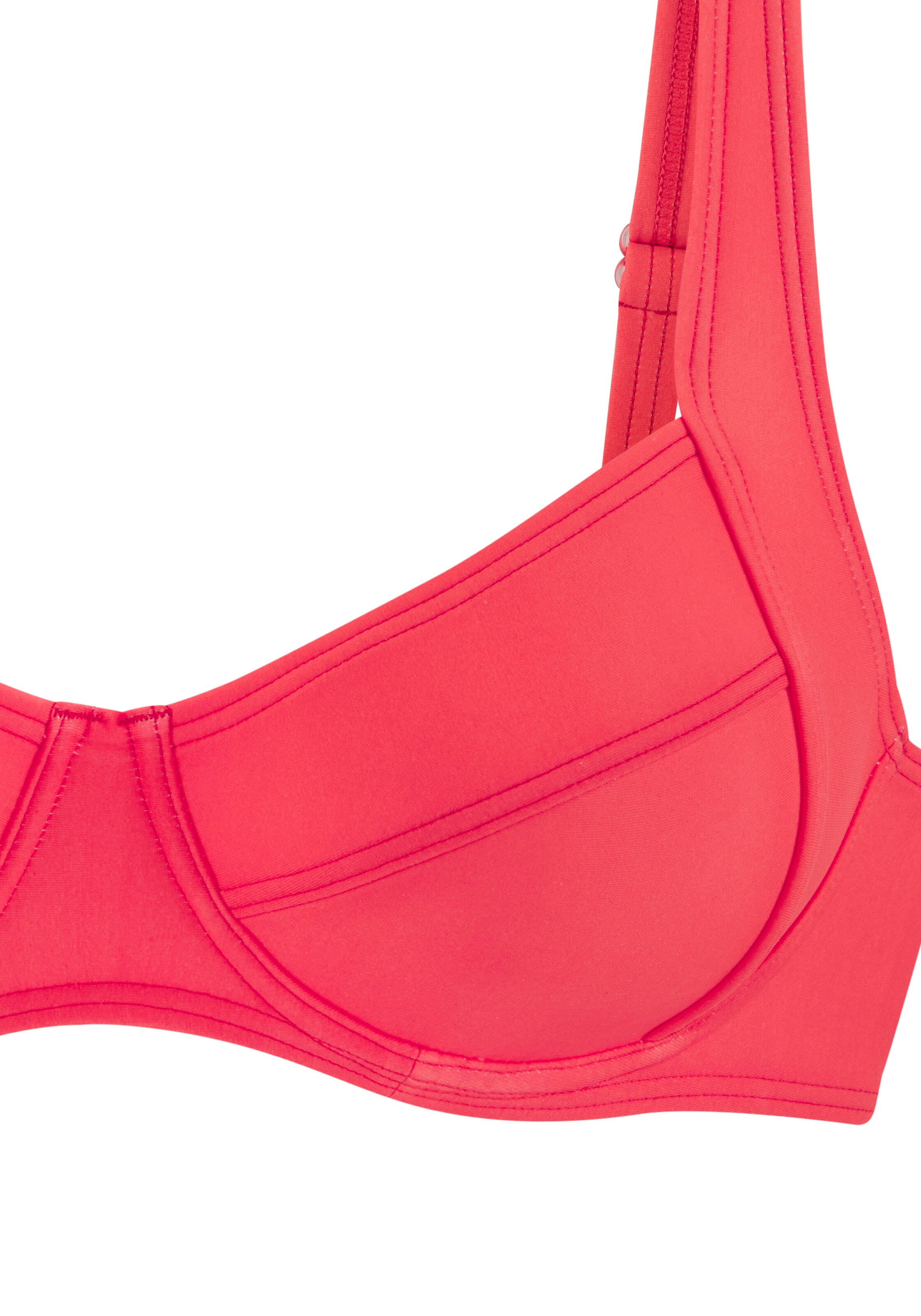 LASCANA T-shirt сутиен Горнище на бански 'Lolo' в оранжево