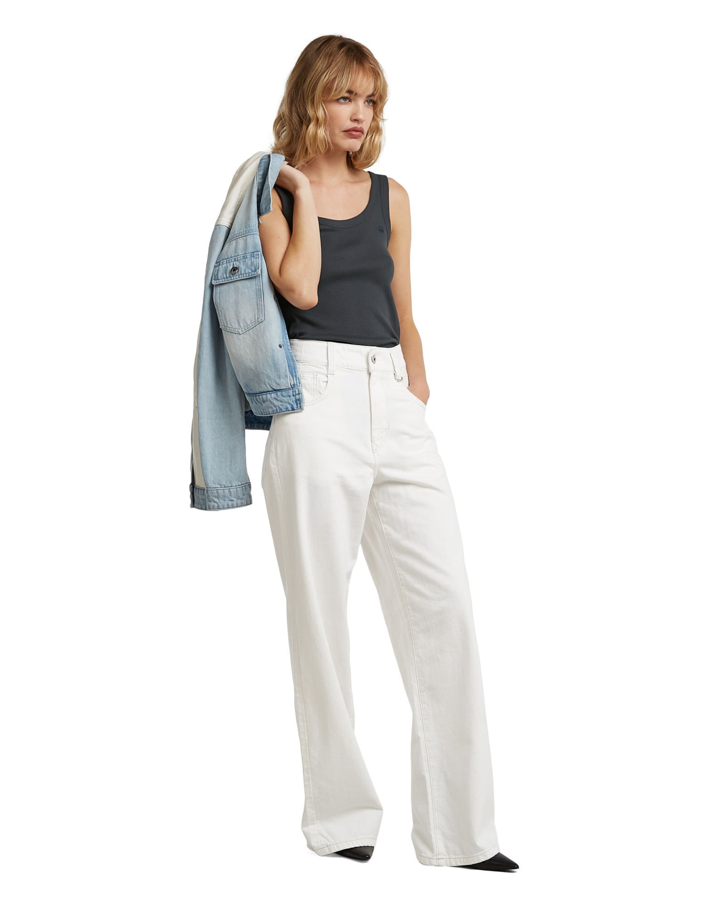G-STAR Loose fit Jeans 'Skater High Loose' in White