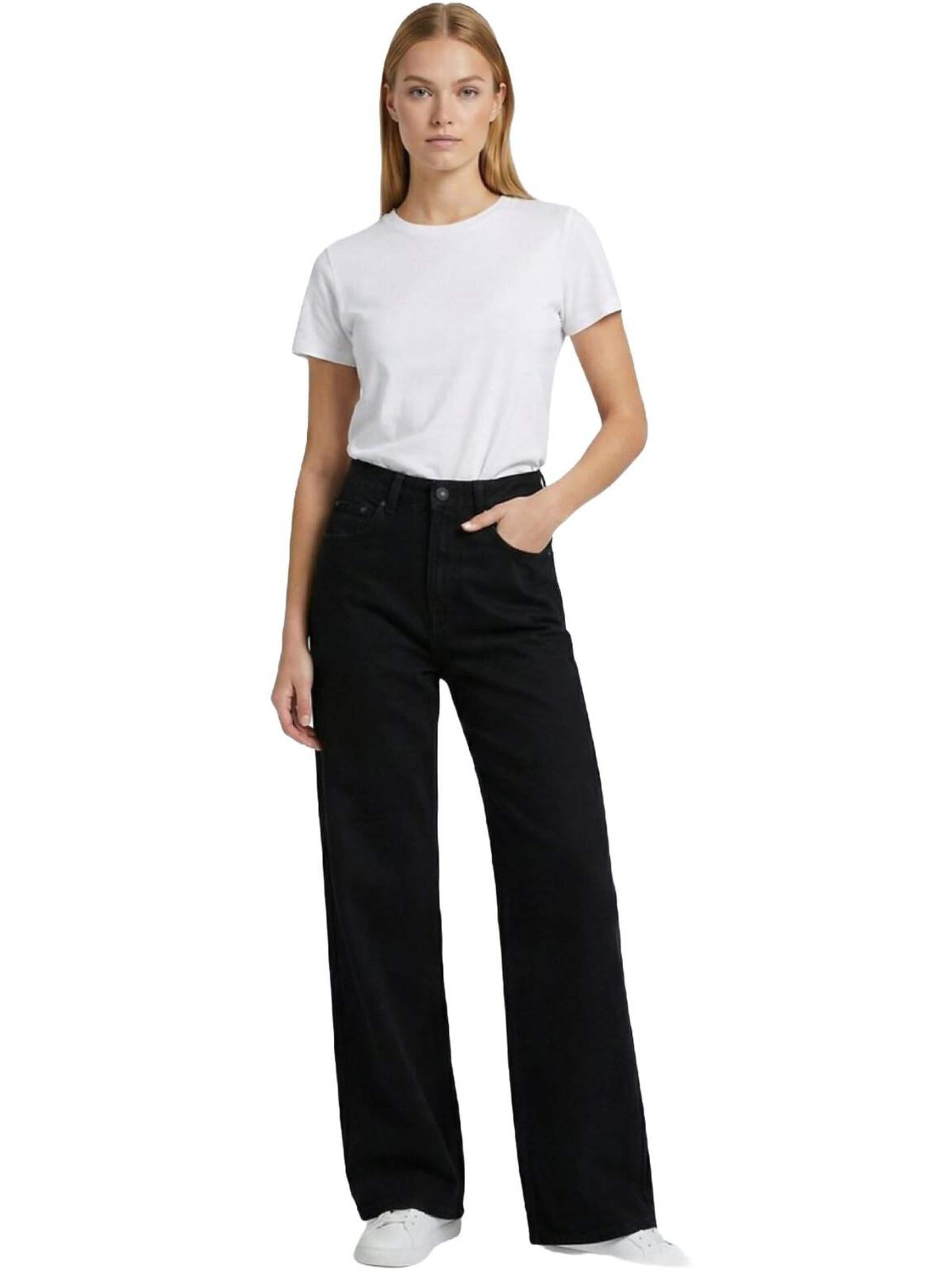LTB Jeans - Pierna ancha Vaquero 'Vionne H Wide Leg Jeans' en negro: frente
